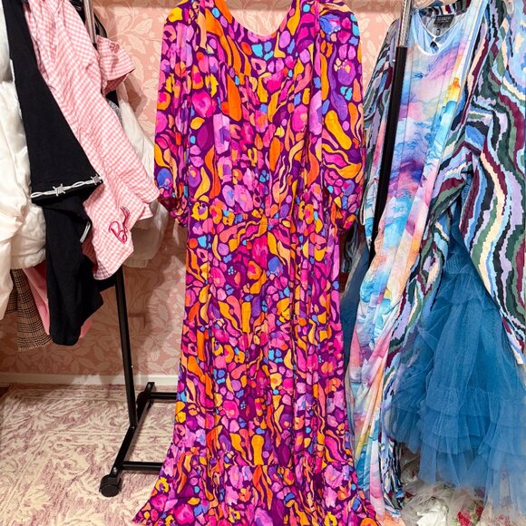 Proud Poppy Billie Dress in Ruby by Kasey Rainbow - Size US 26 - Picture 4 of 5